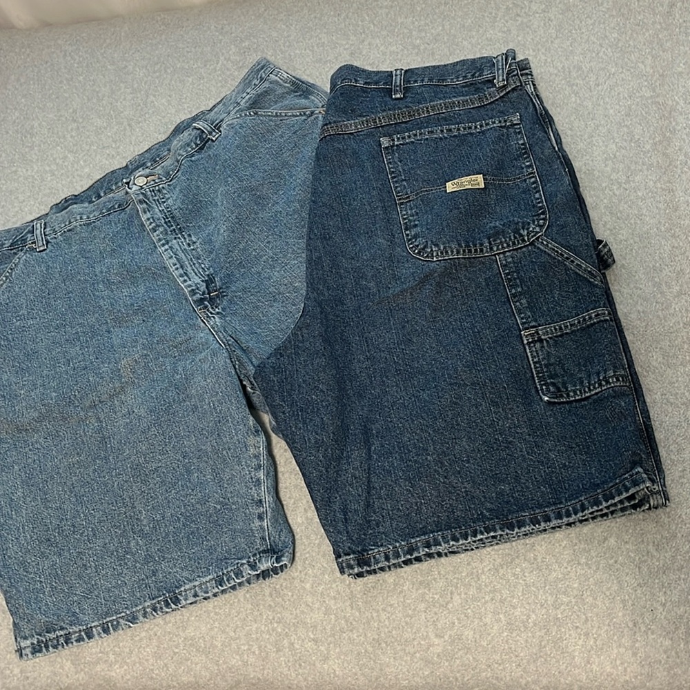 Wrangler Carpenter Denim Shorts Bundle Lot Mens Size 40 Skater Baggy Streetwear